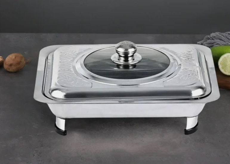 chafing-dishs en acier inoxydable Petits / LOCATION – Image 3