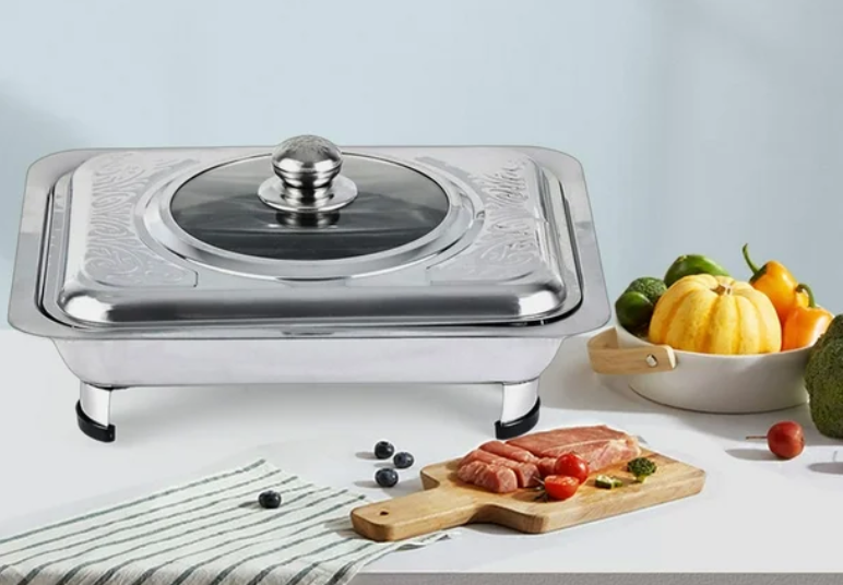 chafing-dishs en acier inoxydable Petits / LOCATION – Image 2