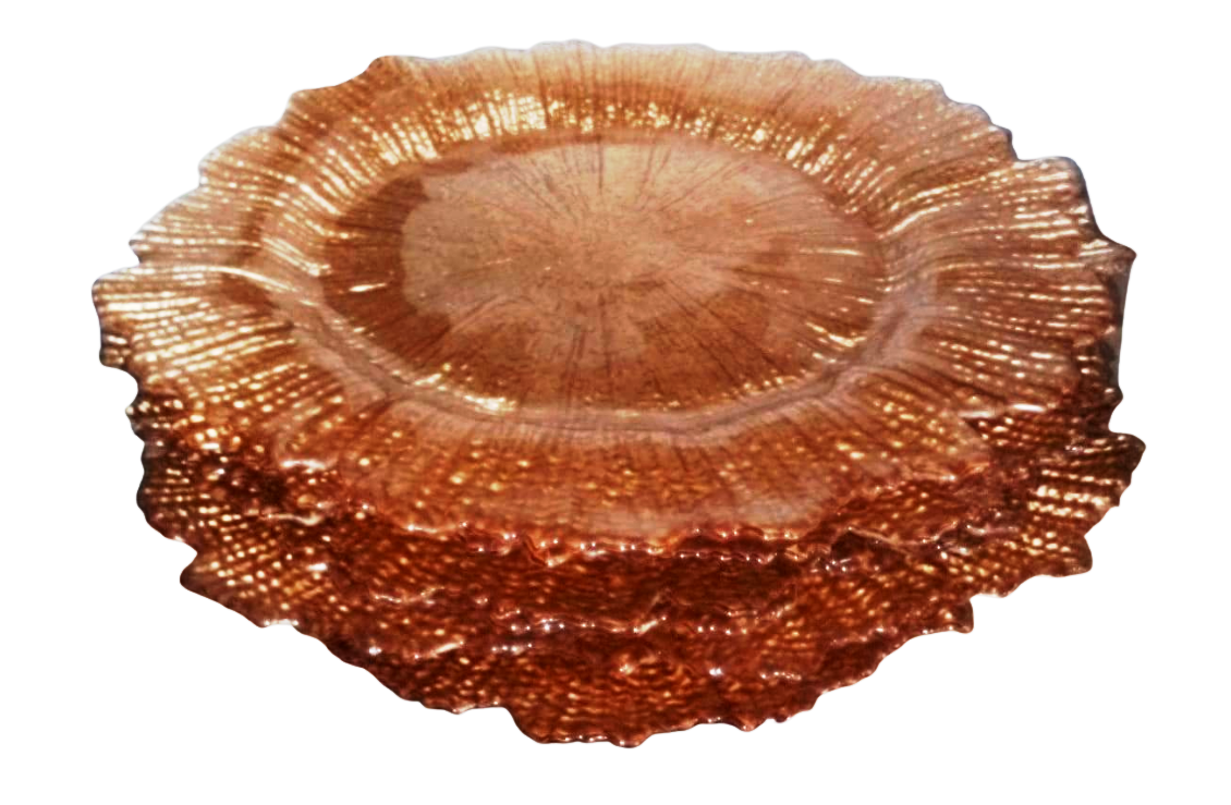 Dessous de table marron en verre/ LOCATION – Image 2