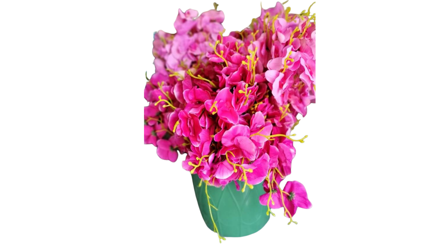 Fleurs artificielles roses / LOCATION – Image 2