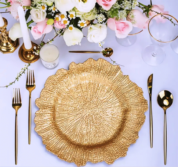 Dessous de table marron en plastique/ LOCATION – Image 3