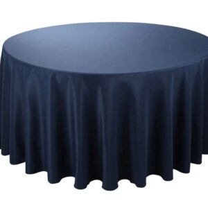 Nappe-ronde-Bleu Marine 290cm