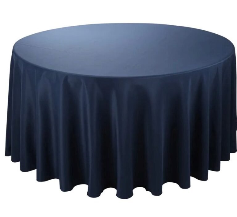 Nappe-ronde-Bleu Marine 290cm