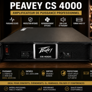 Amplificateur de puissance Peavey CS 4000 – Sono professionnelle