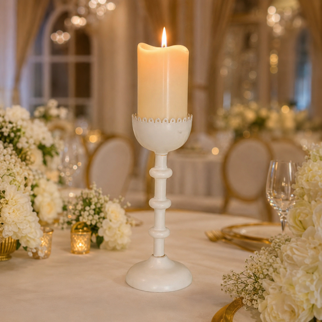 Porte-Bougie Blanc