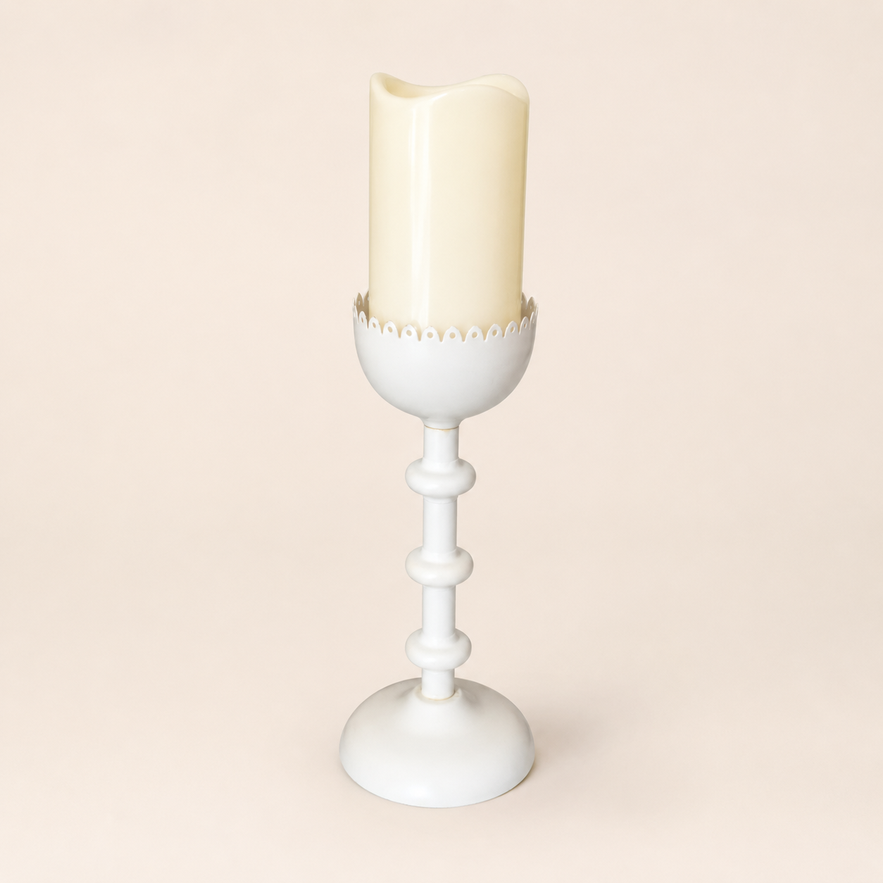 Porte-Bougie Blanc – Image 2