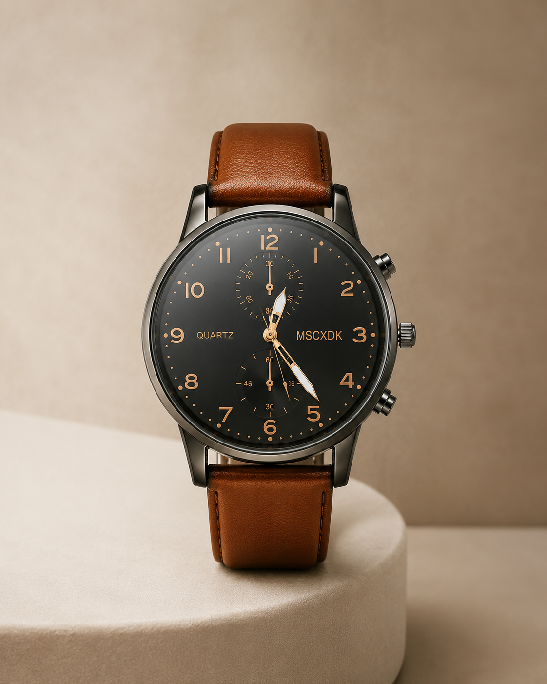 Montre Quartz MSCXDK – Marron – Image 2