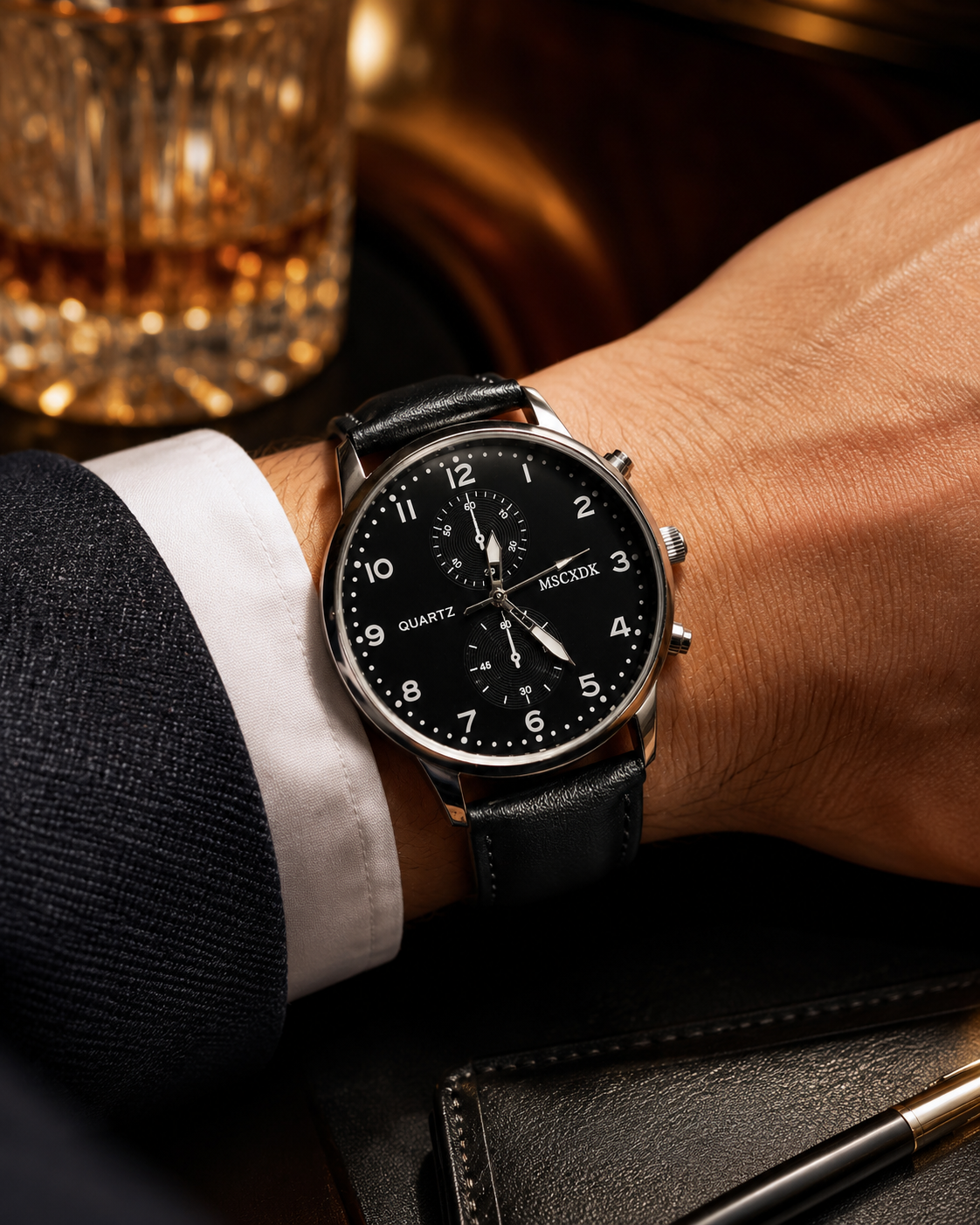 Montre Quartz MSCXDK – Noir= – Image 2