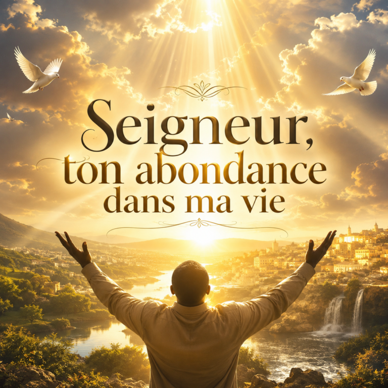 Seigneur, ton abondance dans ma vie